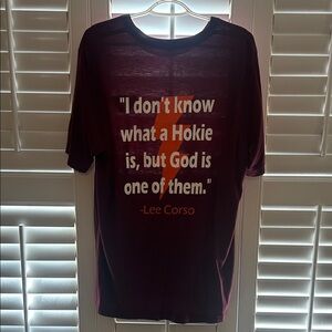 Maroon Virginia Tech Hokies Lee Corso Shirt.